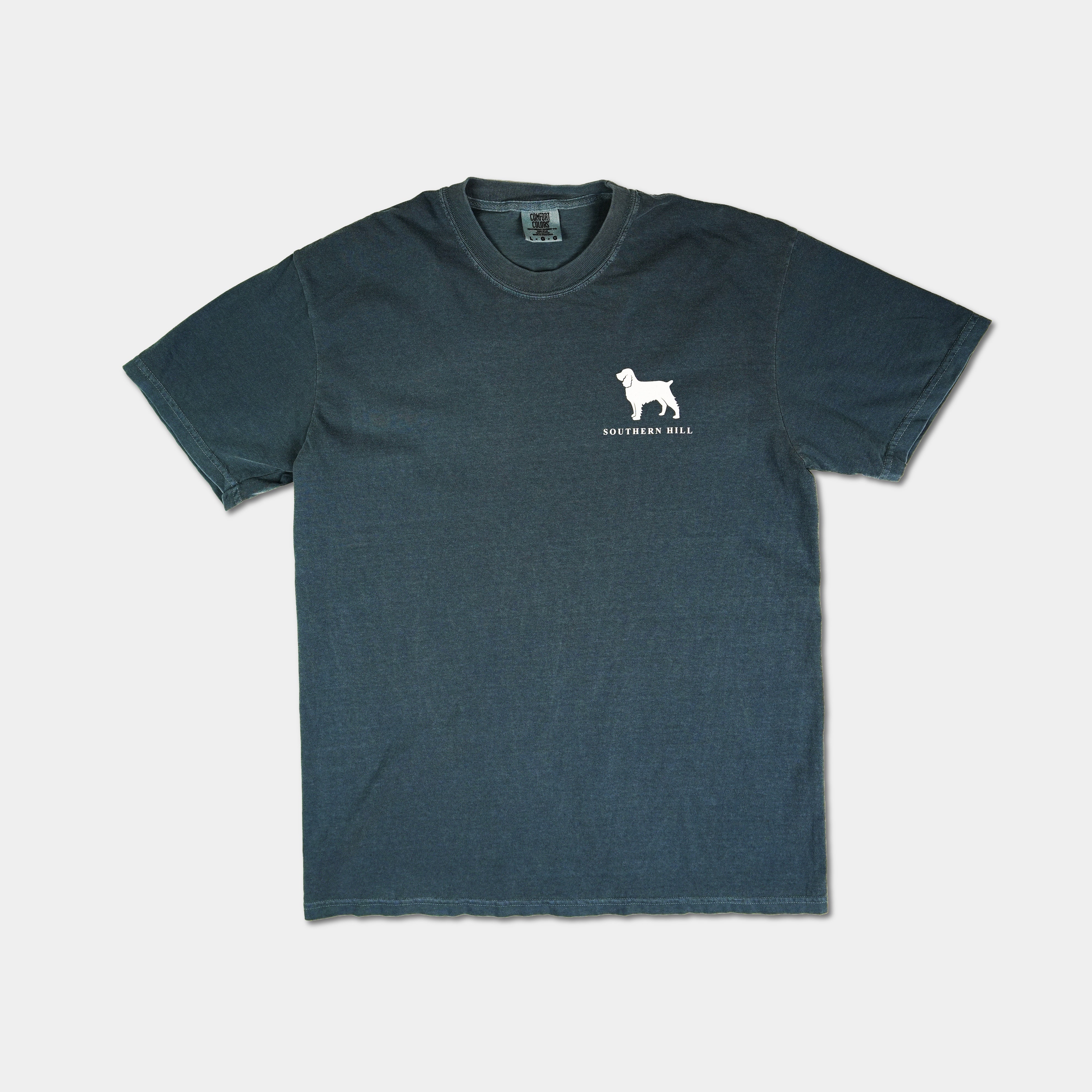 Blue camo logo T-shirt